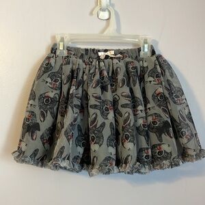 H&M Bunny Tutu Tulle Layered Skirt Gray size 4-5 years
